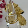 Verstellbarer Ring aus Edelstahl – Elegantes, gewelltes Blattdesign – Gold- oder Silberfinish