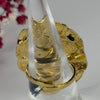 Verstellbarer Ring aus Edelstahl – Großes, gehämmertes organisches Medaillon – Gold- oder silberfarben