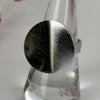 Verstellbarer Ring aus Edelstahl – Großer, runder, gebürsteter Ring – Gold- oder Silber-Finish