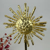 Broche aimantée soleil – Doré mat  – Acier inoxydable