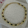 Bracelet ajustable en acier inoxydable doré – Pierres multicolores
