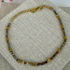 Bracelet perles multicolore & acier inoxydable doré – bijou fin et résistant