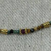 Collier fin pierres naturelles multicolores – Acier inoxydable doré hypoallergénique
