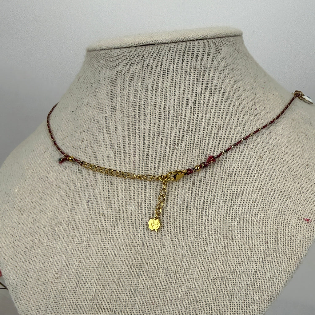 Collier charms doré en acier inoxydable – Pendentifs œil & médaillons