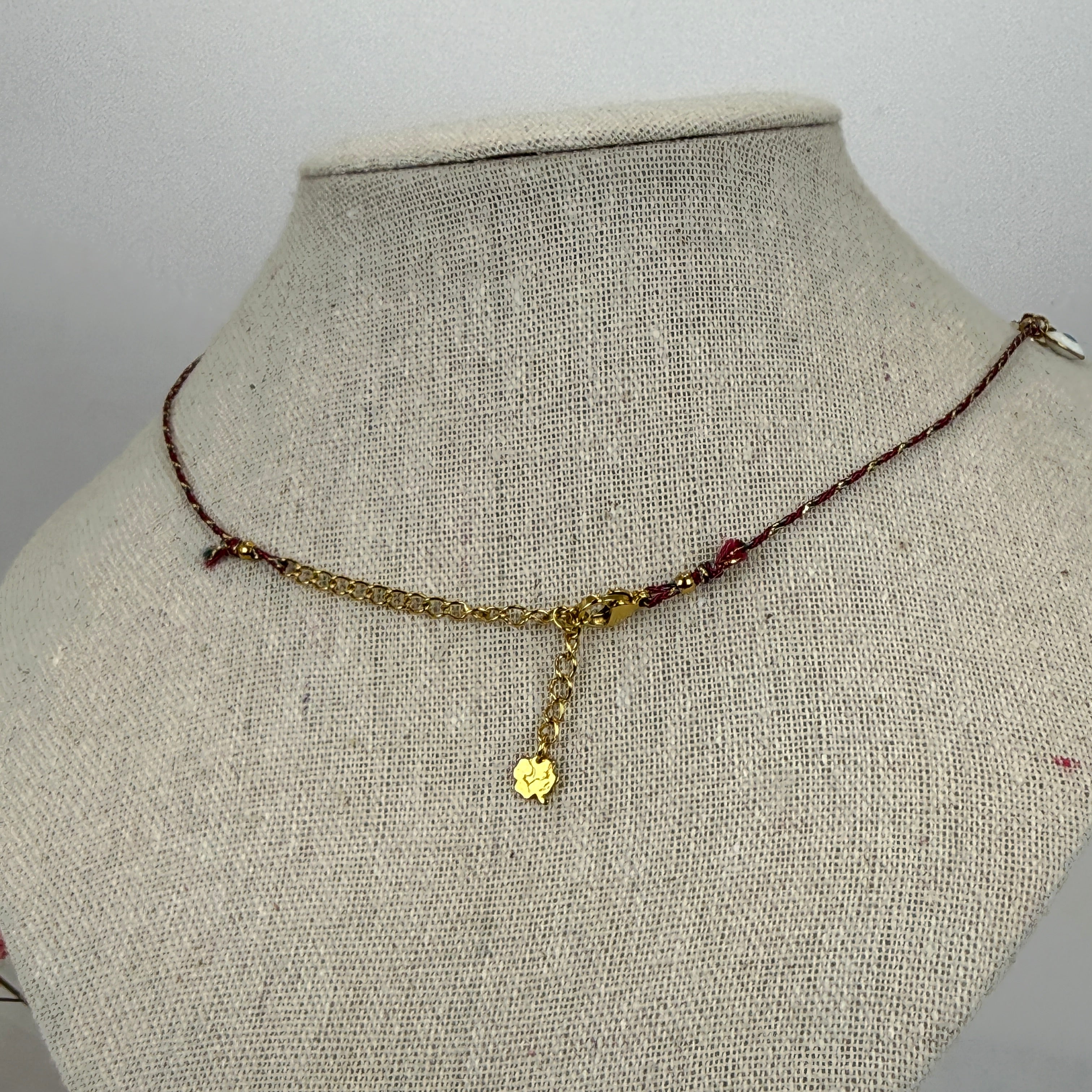 Collier charms doré en acier inoxydable – Pendentifs œil & médaillons