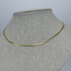 Vergoldete Halskette aus Edelstahl – Elegante Schlangenkette