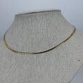 Collier ras-du-cou doré en acier inoxydable – Chaîne serpent élégante