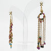 Boucles d’oreilles dépareillées multicolores en acier inoxydable – Style bohème chic