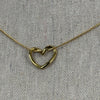 Geknoopte hartketting van roestvrij staal – Goud- of zilverkleurig – Fijne verstelbare ketting.