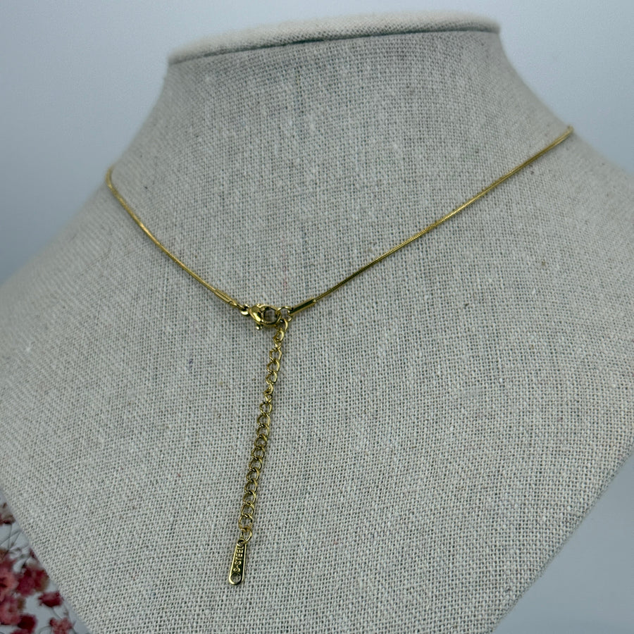 Geknoopte hartketting van roestvrij staal – Goud- of zilverkleurig – Fijne verstelbare ketting.