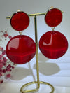 Boucles d’oreilles en résine à clips – Rondes glossy – 5 coloris