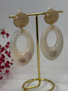 Boucles d’oreilles en résine à clips – Ovales chic – 3 coloris