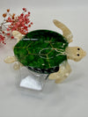 Pince à cheveux tortue verte en résine – 10,5 cm