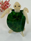 Pince à cheveux tortue verte en résine – 10,5 cm