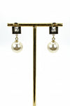 Boucles d’oreilles pendantes perles en acier inoxydable – 3 cm