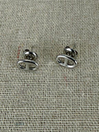 Boucles d’oreilles puces maillon chaîne d’ancre en acier inoxydable – dorées ou argentées
