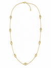 Collier sautoir chaîne d'ancre doré – acier inoxydable 92 cm