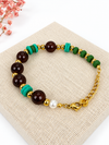 Goudkleurige stalen armband – Ankerkettinghanger.