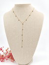 Y-Halskette mit goldener Blume aus Edelstahl – Feine Eleganz und sommerlicher Trend