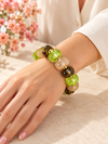 Bracelet à grosses perles colorées – 7 cm - 2 coloris