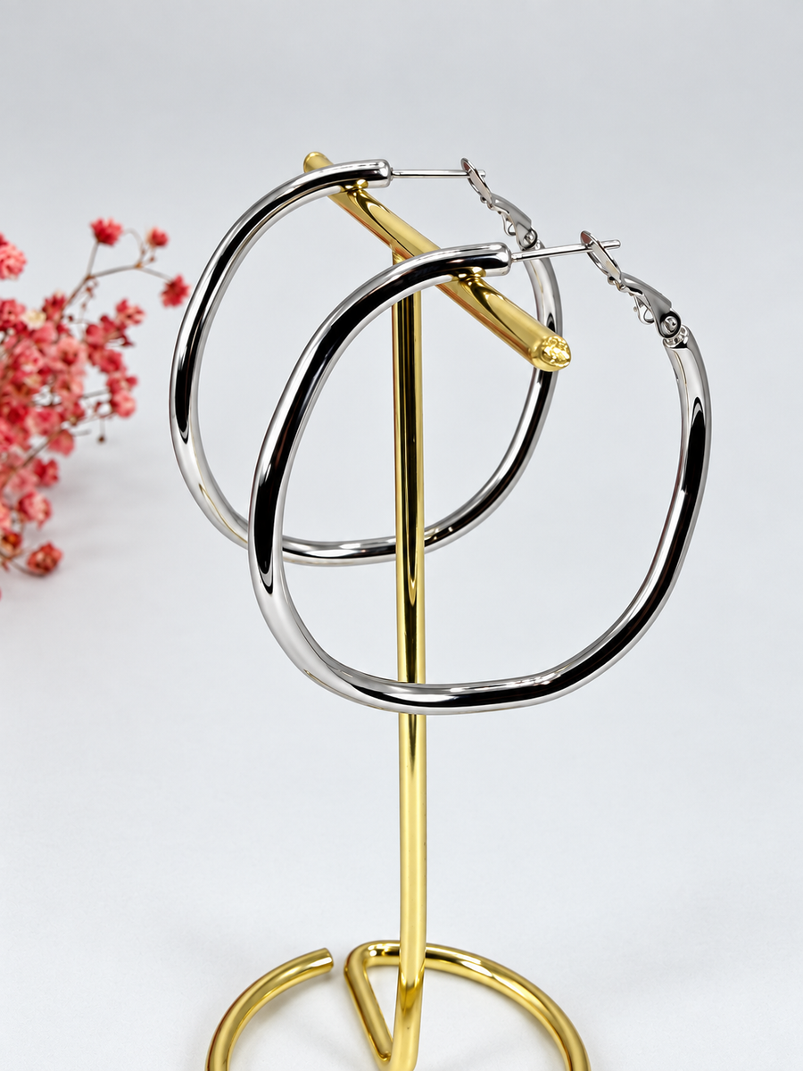 Mini-Creolen Sonne goldfarben – Edelstahl