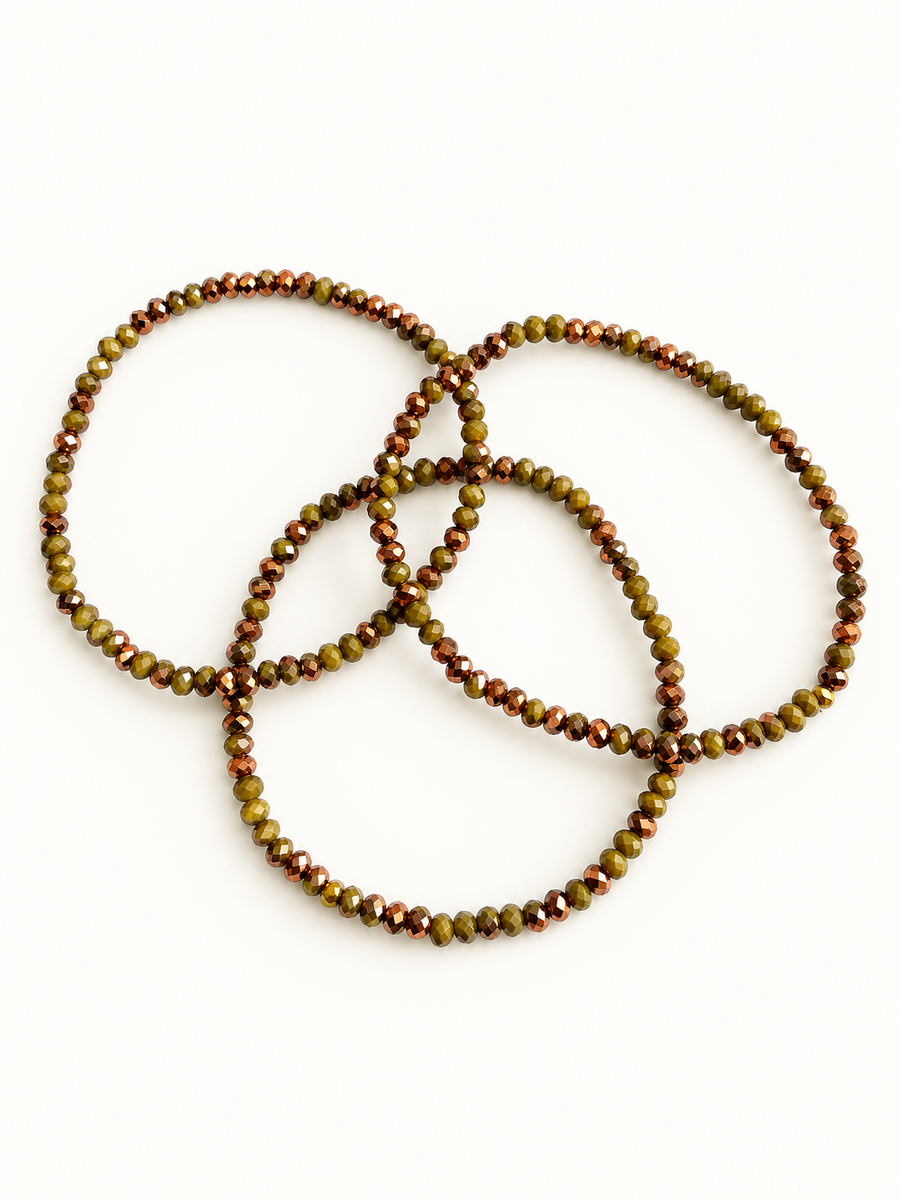 Armband aus vergoldetem Edelstahl – mehrfarbige Perlen aus Jaspis & Rubin-Zoisit – Boho-Chic-Stil