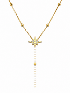 Collier Y étoile en acier inoxydable – Bijou fin et lumineux